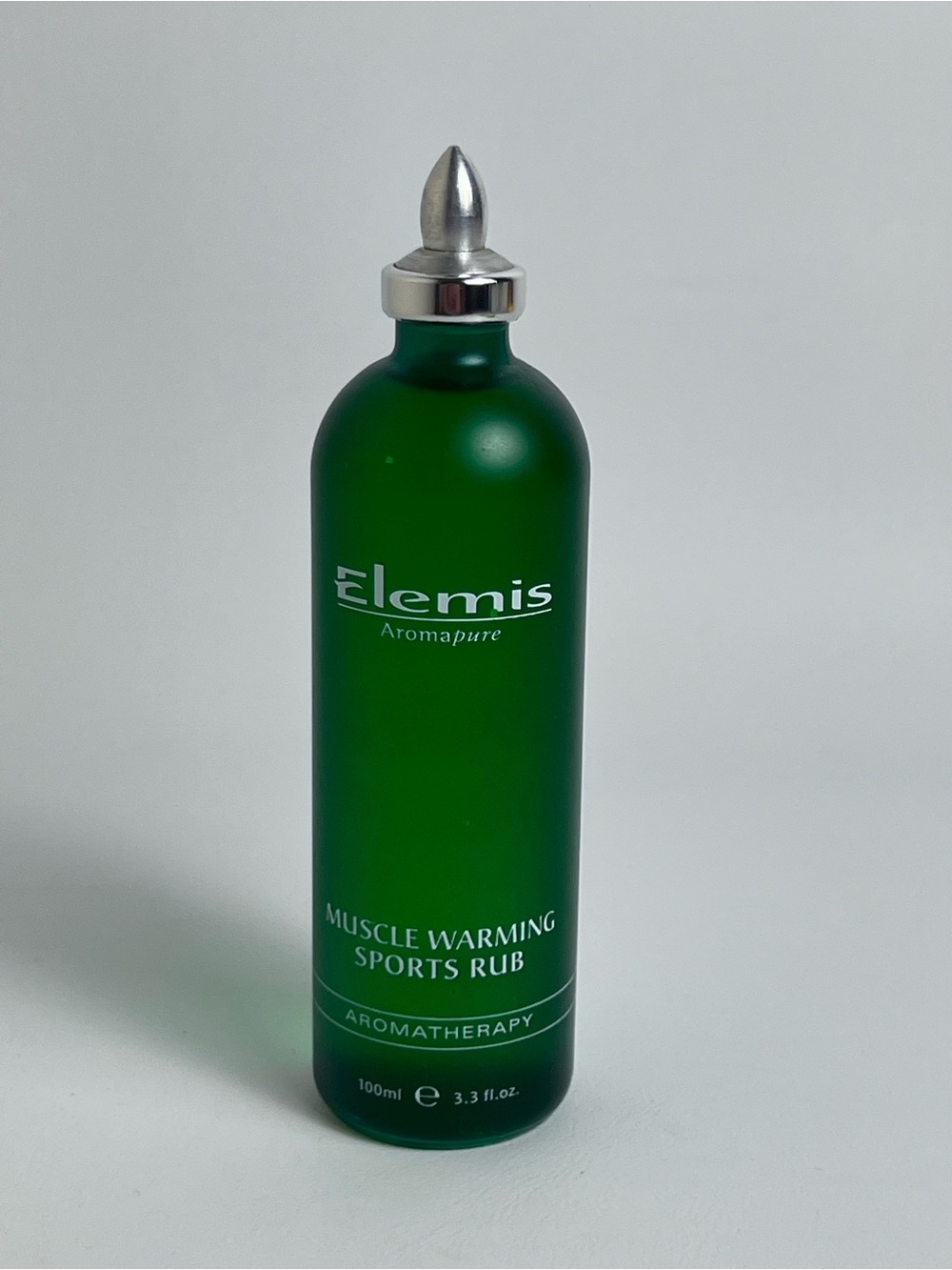 Elemis Muscle Warming Sports Rub Aromapure 3.3 fl oz Green Bottle NEW Relax